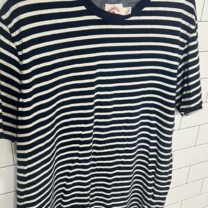 Brooks Brothers Blue and White Striped Tee